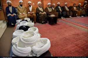 مراسم تلبس و عمامه گذاری حوزه علمیه منصوریه