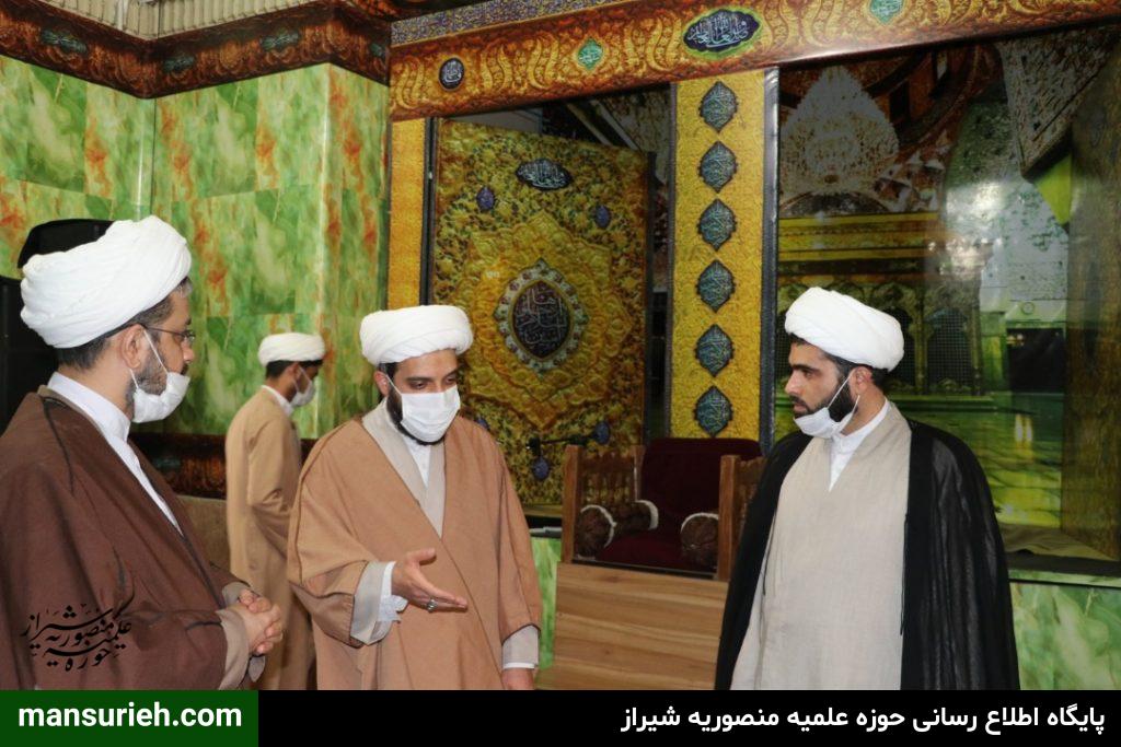 بازدید مدیر ارزیابی،نظارت وآمار از دفتر برنامه ریزی ونظارت حوزه علمیه کشور از مدرسه منصوریه