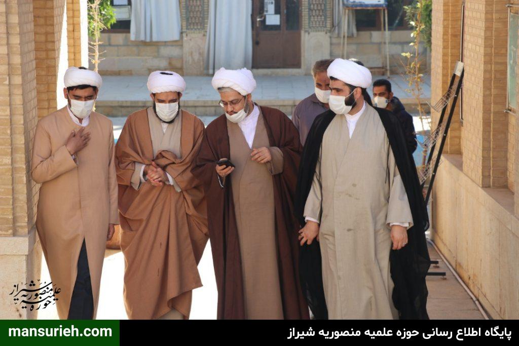 بازدید مدیر ارزیابی،نظارت وآمار از دفتر برنامه ریزی ونظارت حوزه علمیه کشور از مدرسه منصوریه