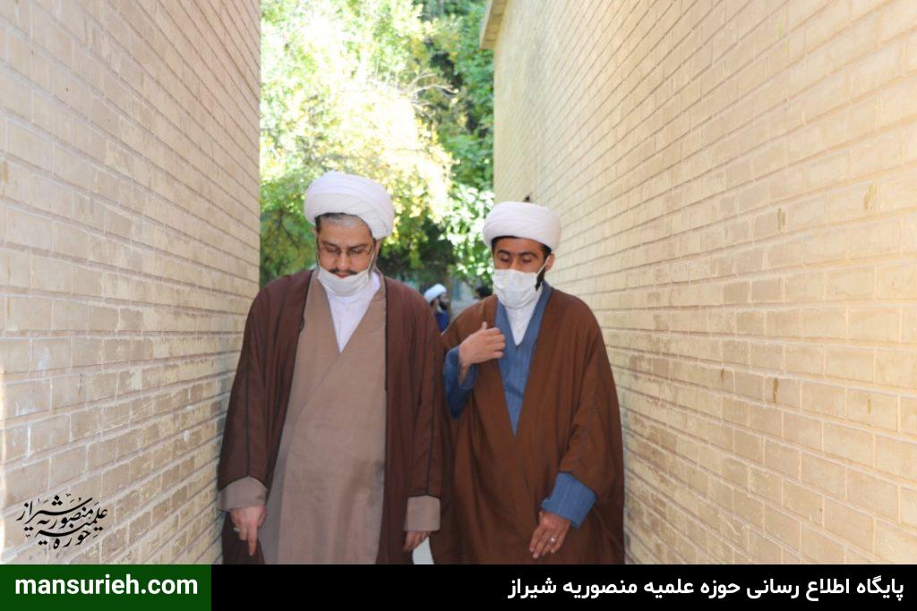 بازدید مدیر ارزیابی،نظارت وآمار از دفتر برنامه ریزی ونظارت حوزه علمیه کشور از مدرسه منصوریه