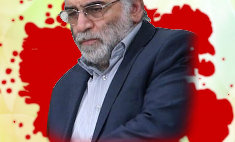 پوستر شهید محسن فخری زاده از شهدای هسته ای