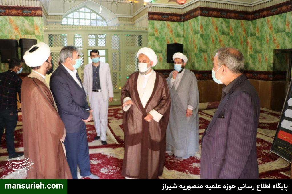 دیدار نمایندگان مجلس شورای اسلامی شیراز با حضرت استاد حاج شیخ علیرضا حدائق در مدرسه منصوریه